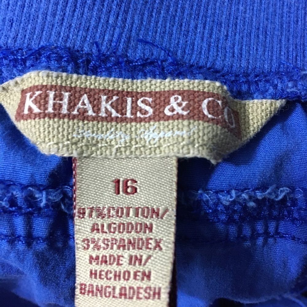 Khakis & Co Women’s Blue Bermuda Shorts Size 16 - Picture 5 of 5